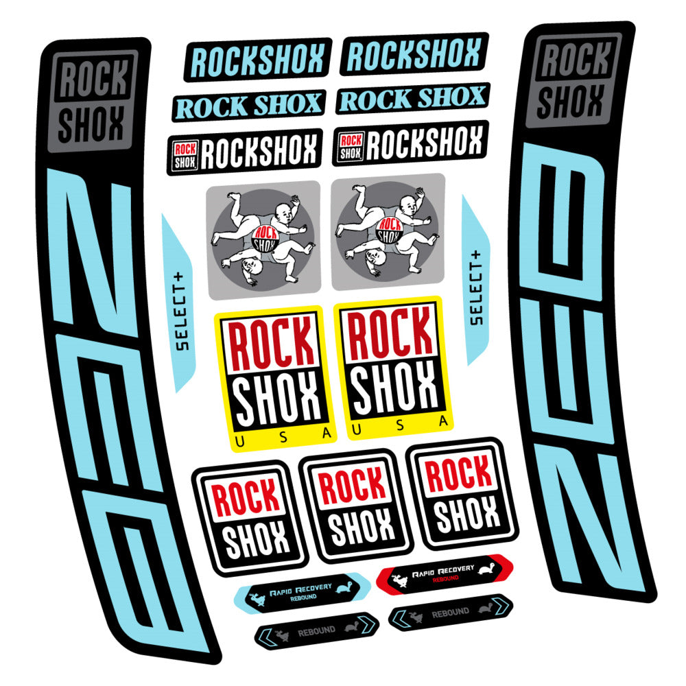 Stickers RockShox ZEB Select 2027 compatibles - Autocollants fourche VTT