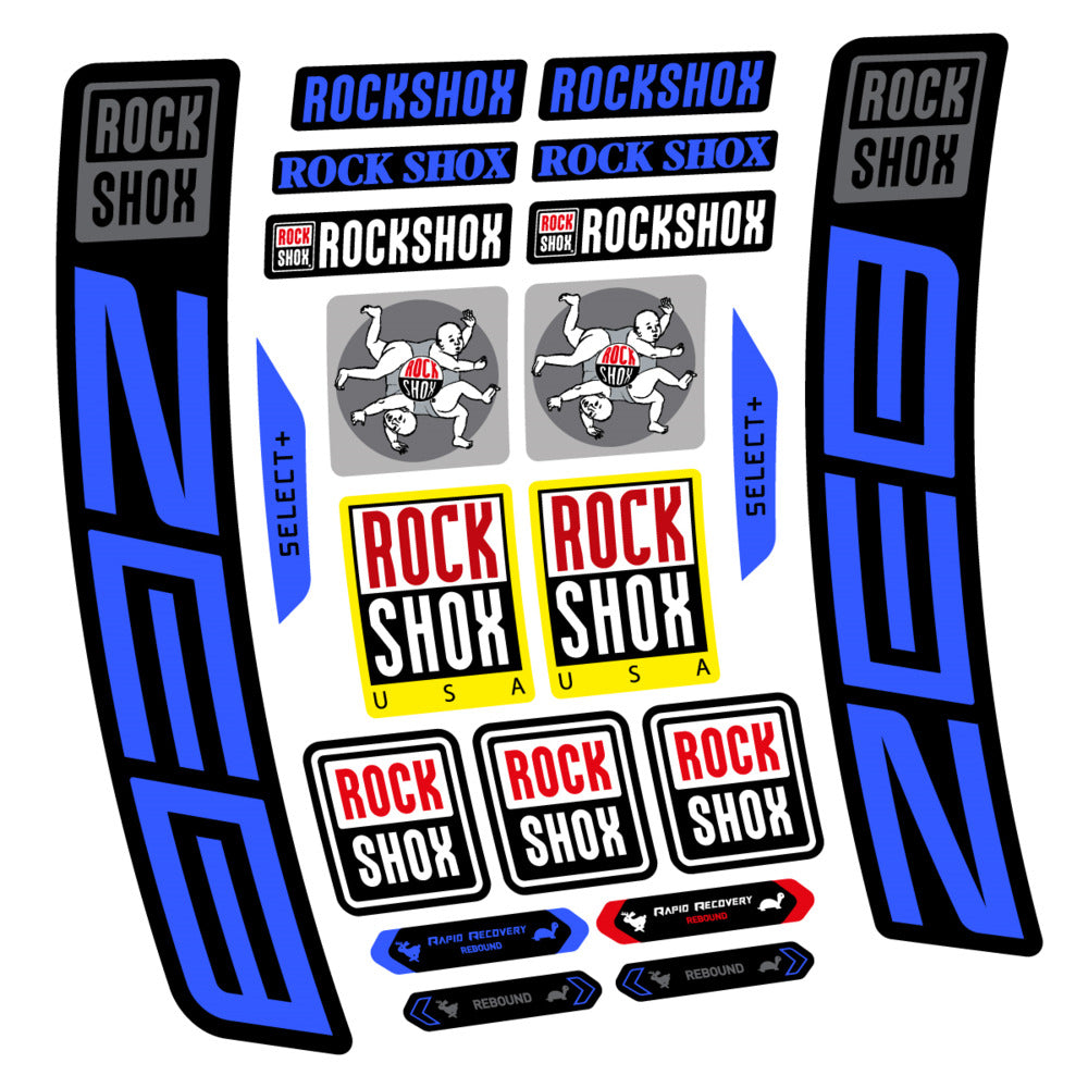 Stickers RockShox ZEB Select 2027 compatibles - Autocollants fourche VTT