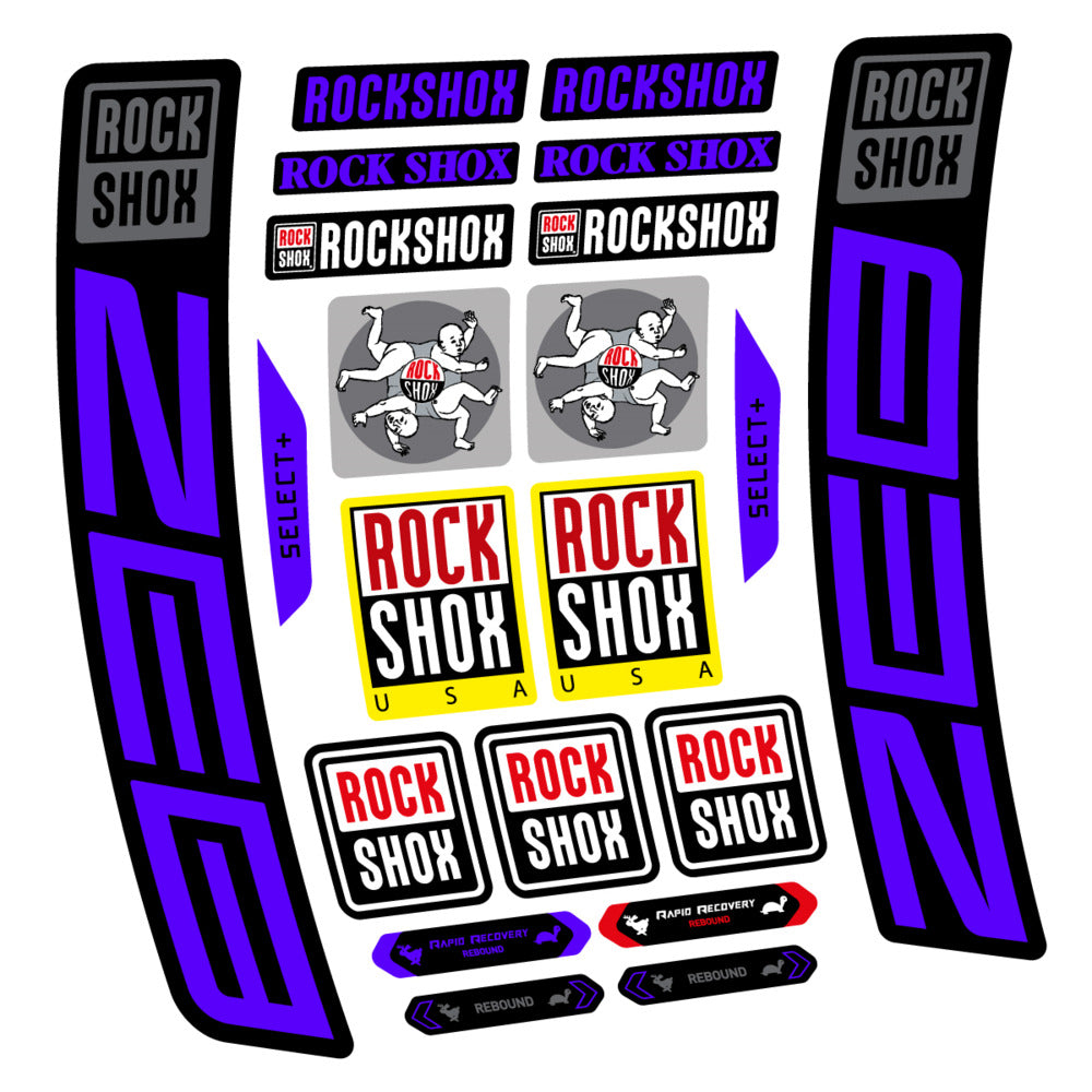 Stickers RockShox ZEB Select 2027 compatibles - Autocollants fourche VTT