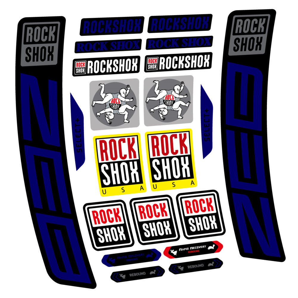 Stickers RockShox ZEB Select 2027 compatibles - Autocollants fourche VTT
