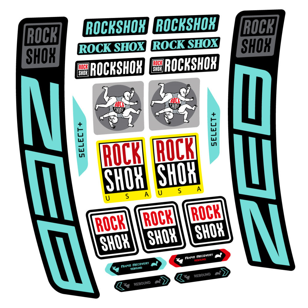Stickers RockShox ZEB Select 2027 compatibles - Autocollants fourche VTT