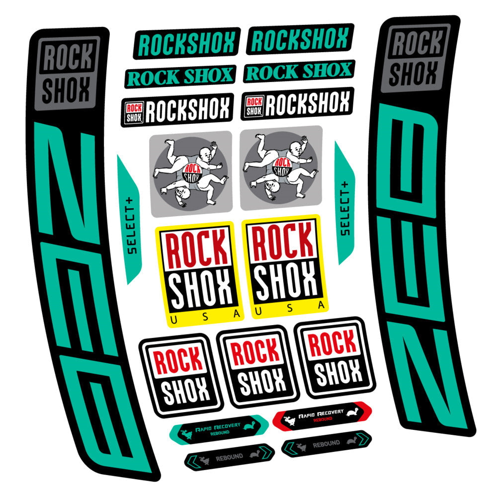 Stickers RockShox ZEB Select 2027 compatibles - Autocollants fourche VTT