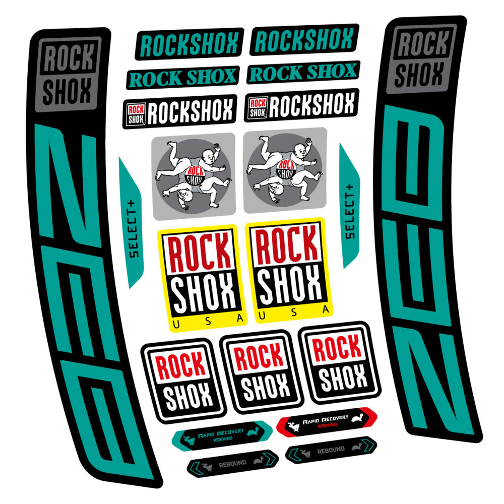 Stickers RockShox ZEB Select 2027 compatibles - Autocollants fourche VTT