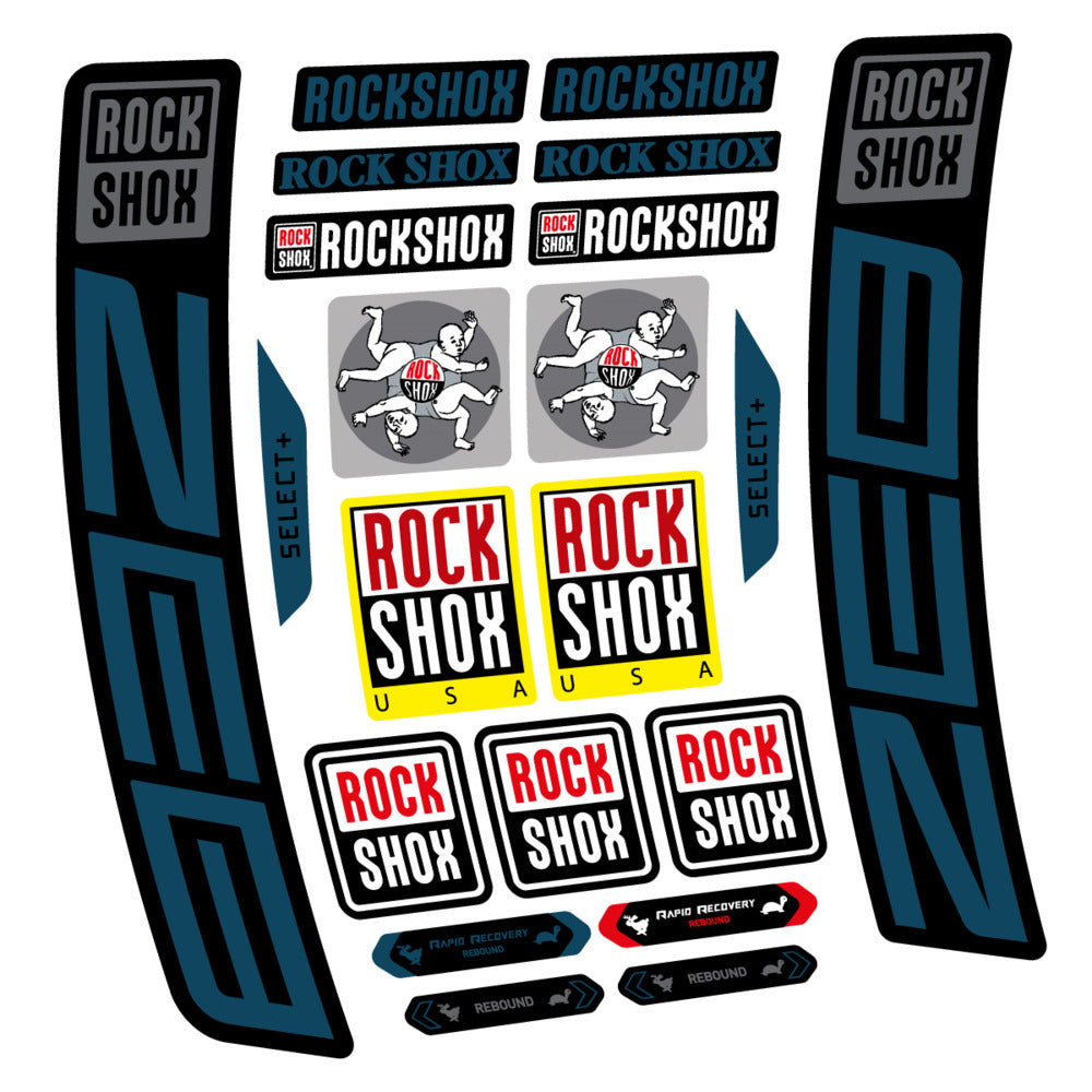 Stickers RockShox ZEB Select 2027 compatibles - Autocollants fourche VTT