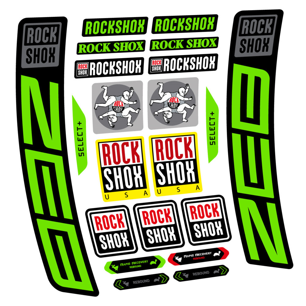 Stickers RockShox ZEB Select 2027 compatibles - Autocollants fourche VTT