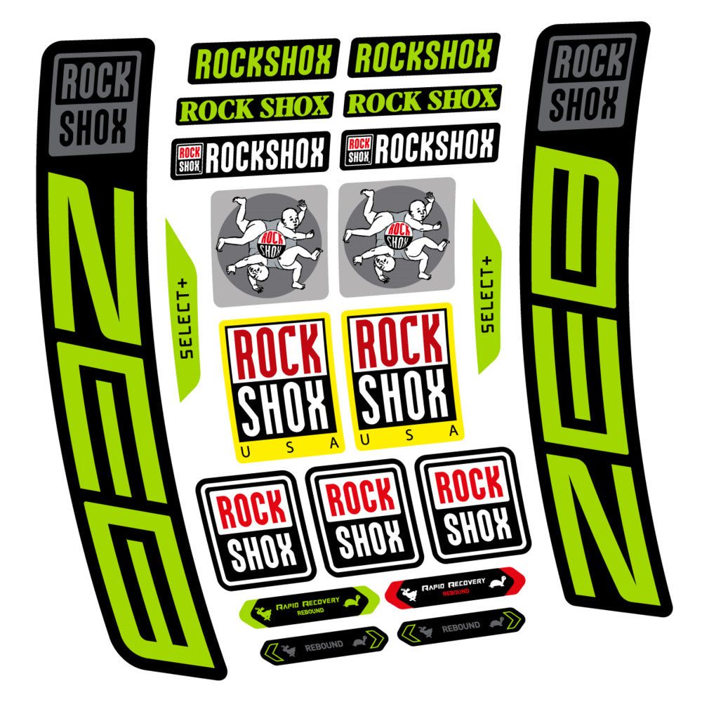 Stickers RockShox ZEB Select 2027 compatibles - Autocollants fourche VTT