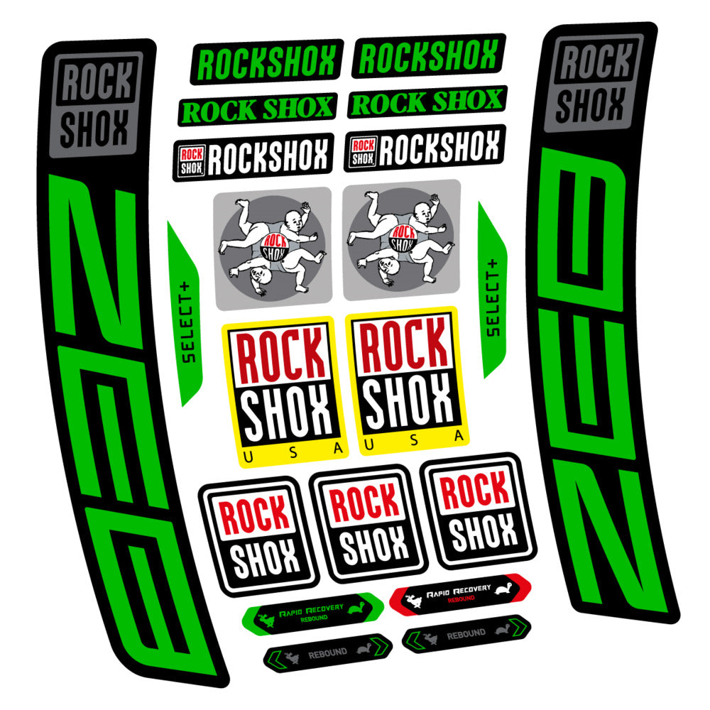 Stickers RockShox ZEB Select 2027 compatibles - Autocollants fourche VTT