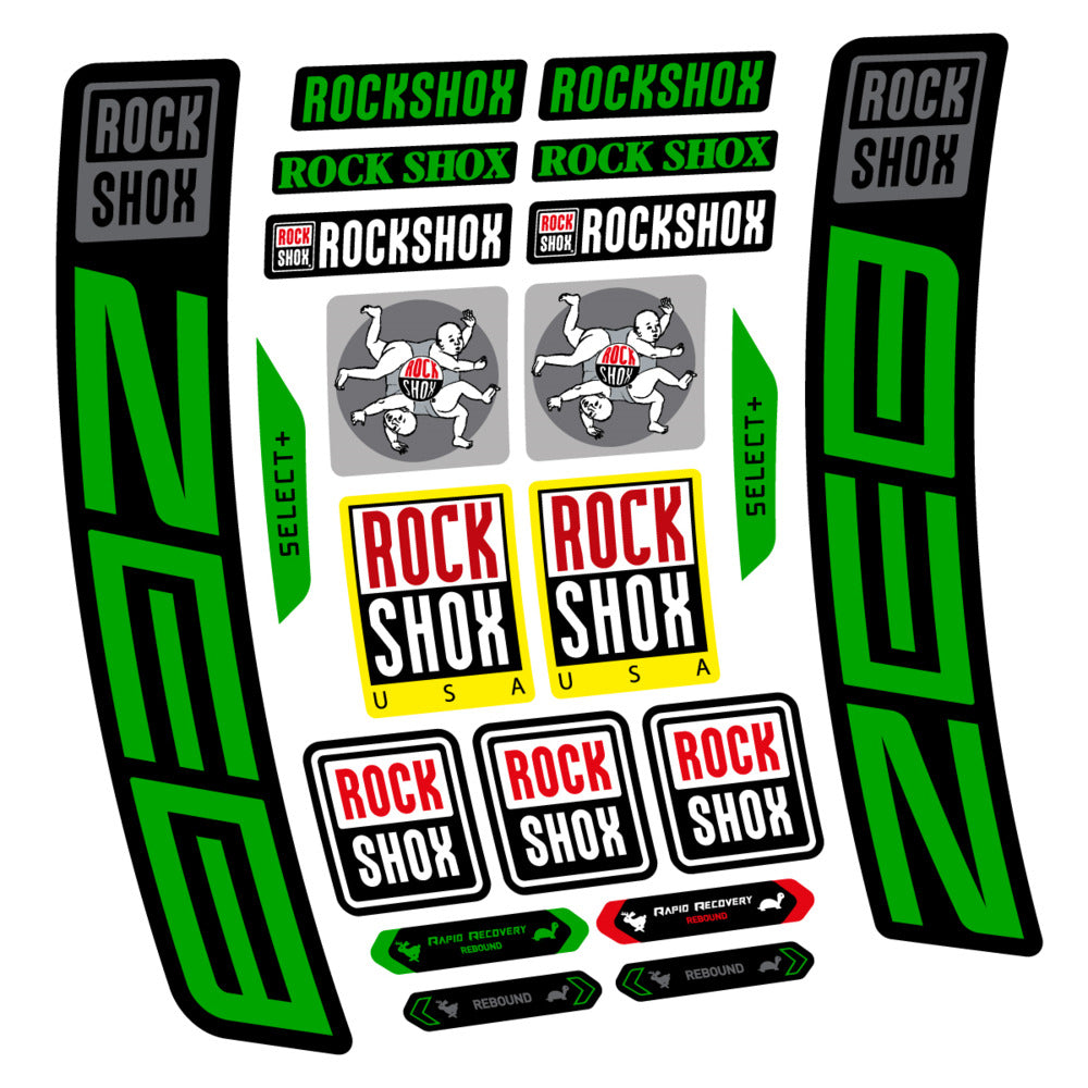 Stickers RockShox ZEB Select 2027 compatibles - Autocollants fourche VTT