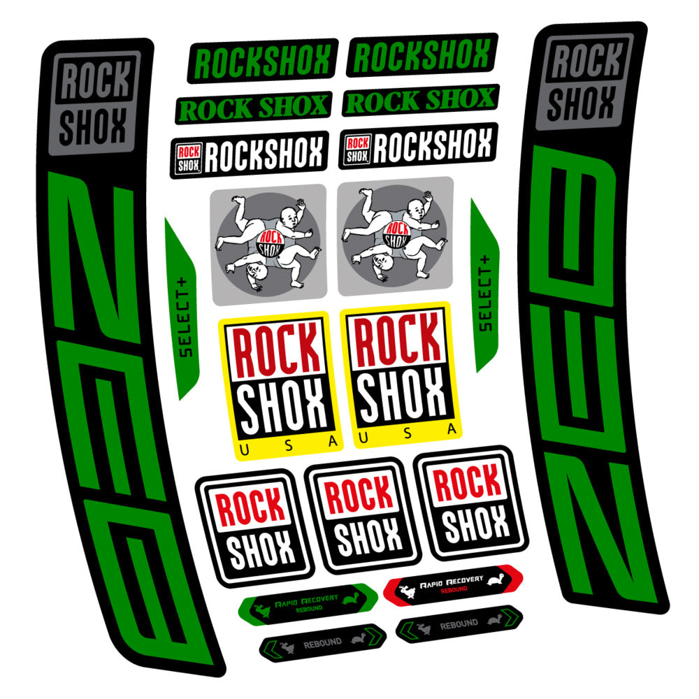 Stickers RockShox ZEB Select 2027 compatibles - Autocollants fourche VTT
