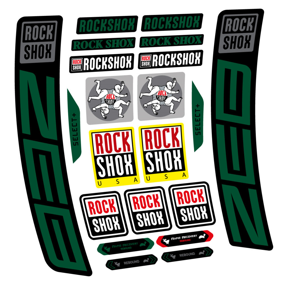Stickers RockShox ZEB Select 2027 compatibles - Autocollants fourche VTT