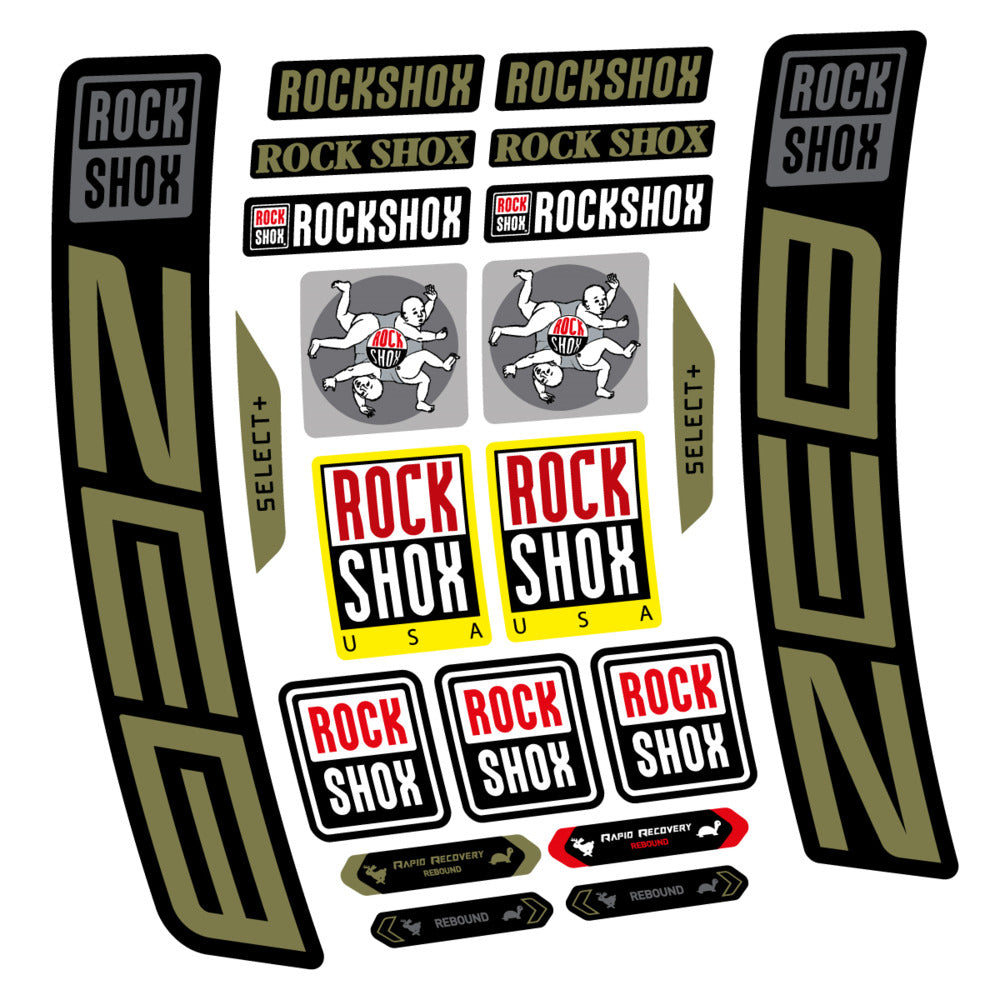 Stickers RockShox ZEB Select 2027 compatibles - Autocollants fourche VTT