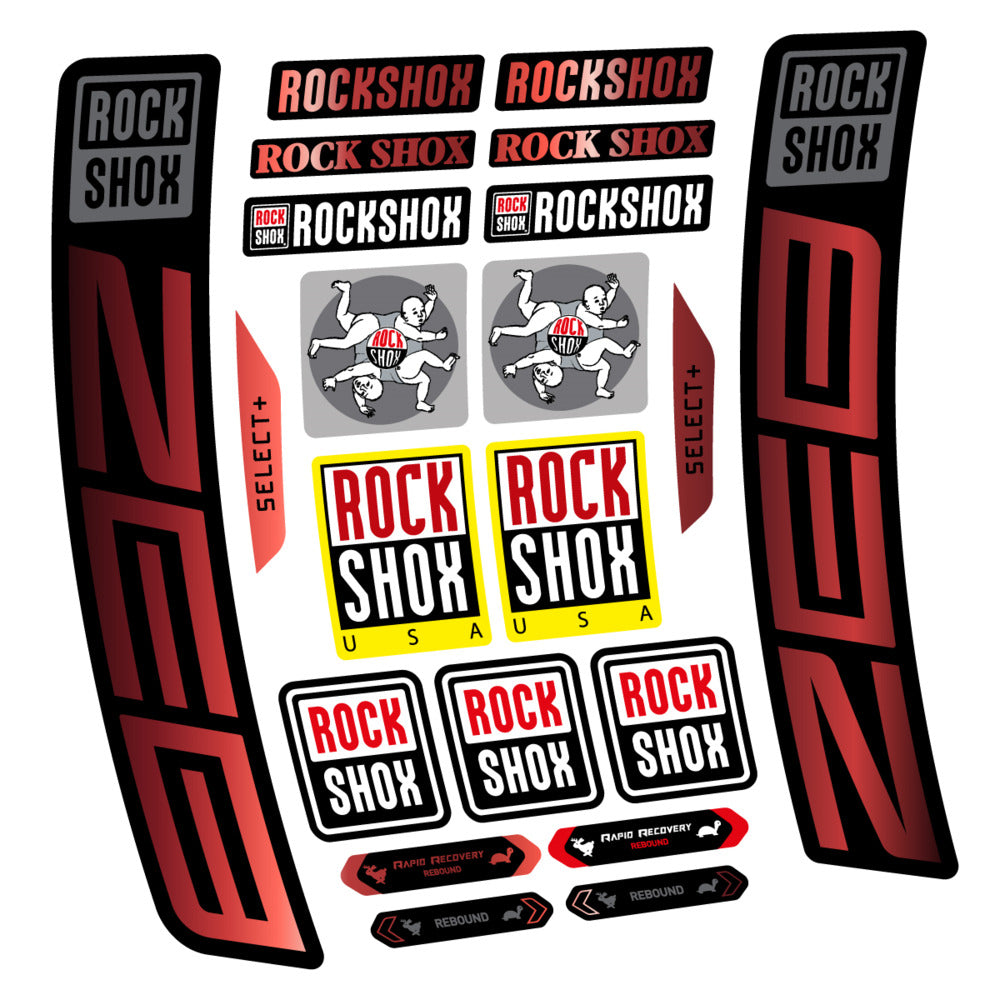 Stickers RockShox ZEB Select 2027 compatibles - Autocollants fourche VTT