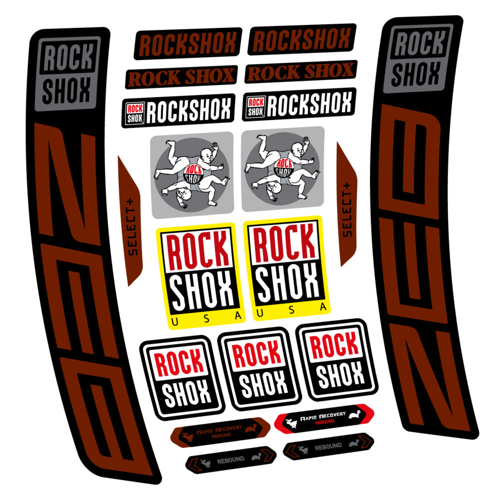 Stickers RockShox ZEB Select 2027 compatibles - Autocollants fourche VTT