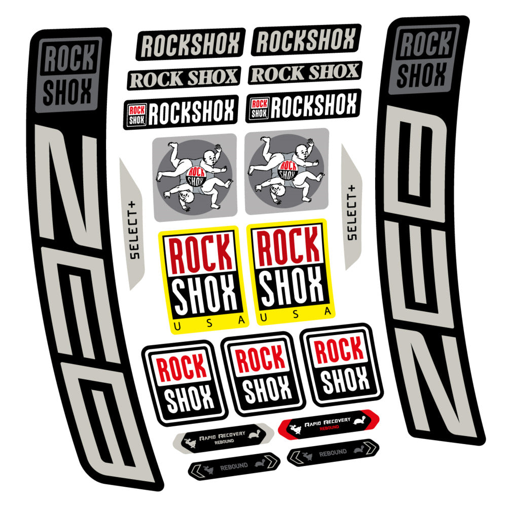 Stickers RockShox ZEB Select 2027 compatibles - Autocollants fourche VTT