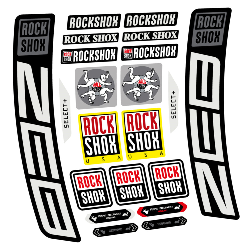Stickers RockShox ZEB Select 2027 compatibles - Autocollants fourche VTT