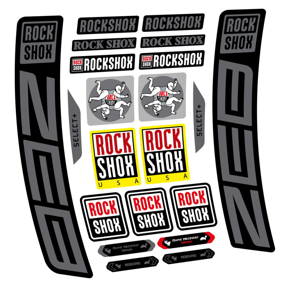 Stickers RockShox ZEB Select 2027 compatibles - Autocollants fourche VTT