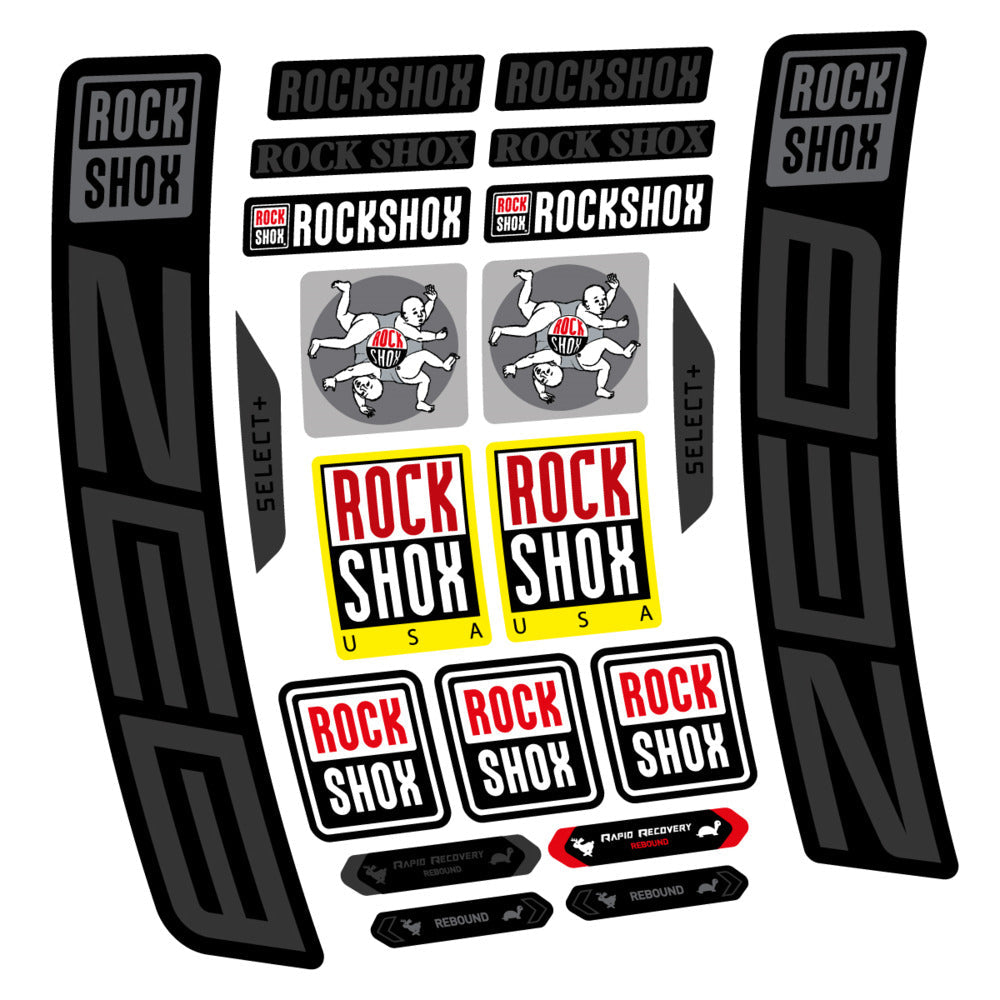 Stickers RockShox ZEB Select 2027 compatibles - Autocollants fourche VTT