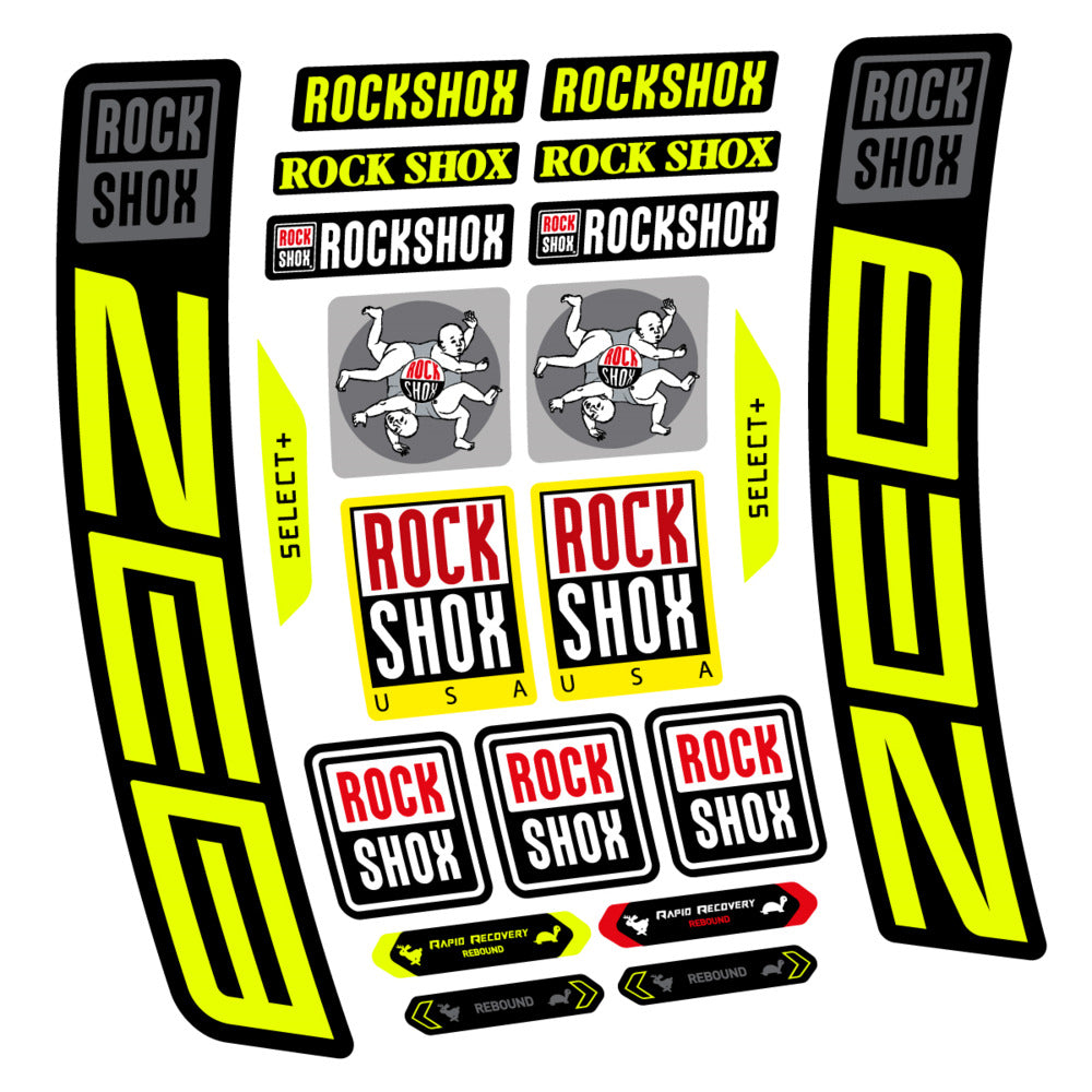 Stickers RockShox ZEB Select 2027 compatibles - Autocollants fourche VTT