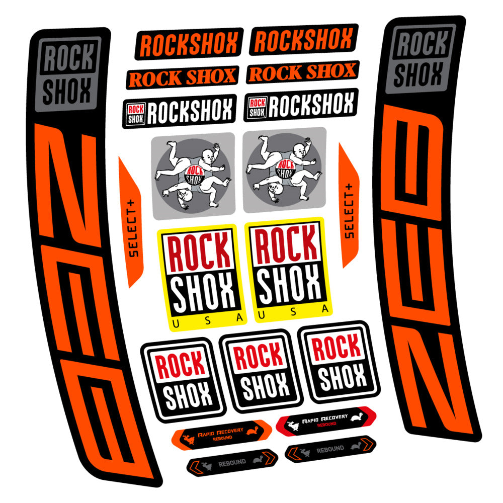 Stickers RockShox ZEB Select 2027 compatibles - Autocollants fourche VTT