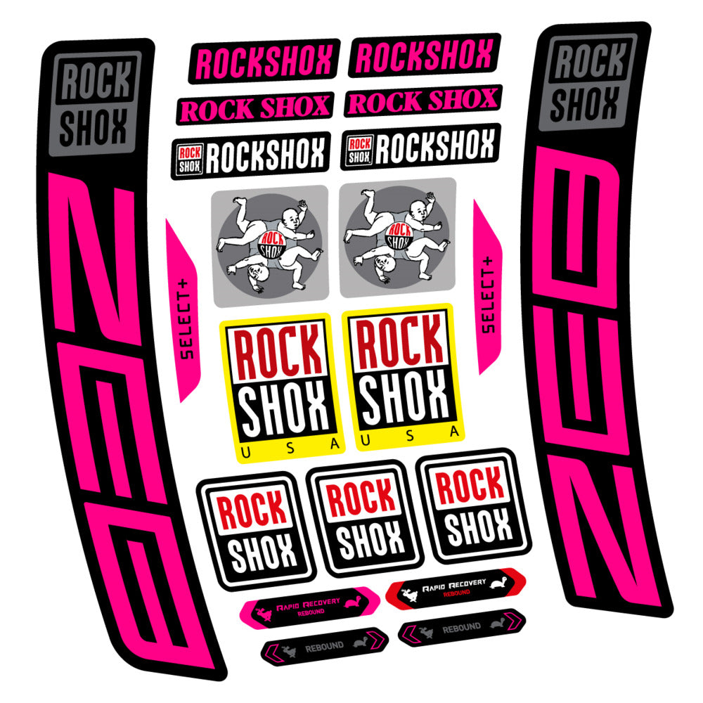 Stickers RockShox ZEB Select 2027 compatibles - Autocollants fourche VTT