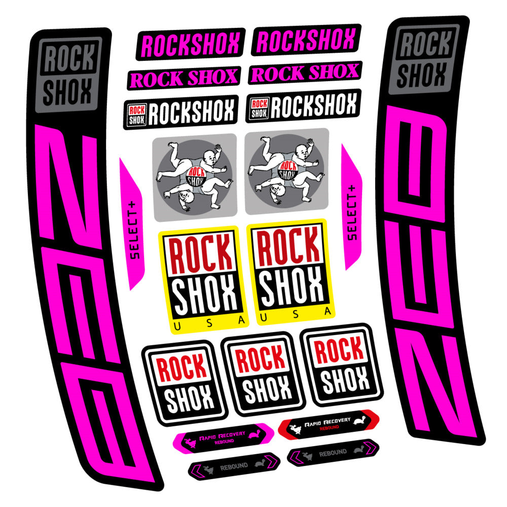 Stickers RockShox ZEB Select 2027 compatibles - Autocollants fourche VTT
