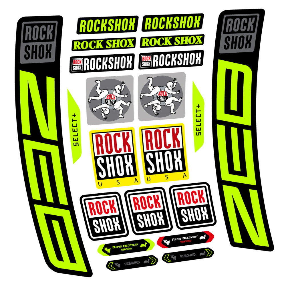Stickers RockShox ZEB Select 2027 compatibles - Autocollants fourche VTT