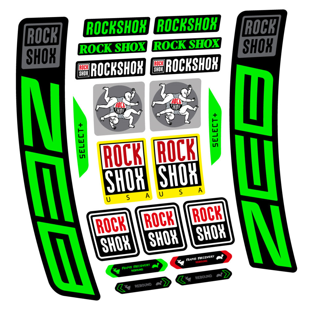 Stickers RockShox ZEB Select 2027 compatibles - Autocollants fourche VTT