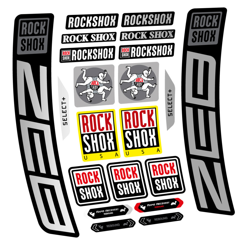 Stickers RockShox ZEB Select 2027 compatibles - Autocollants fourche VTT