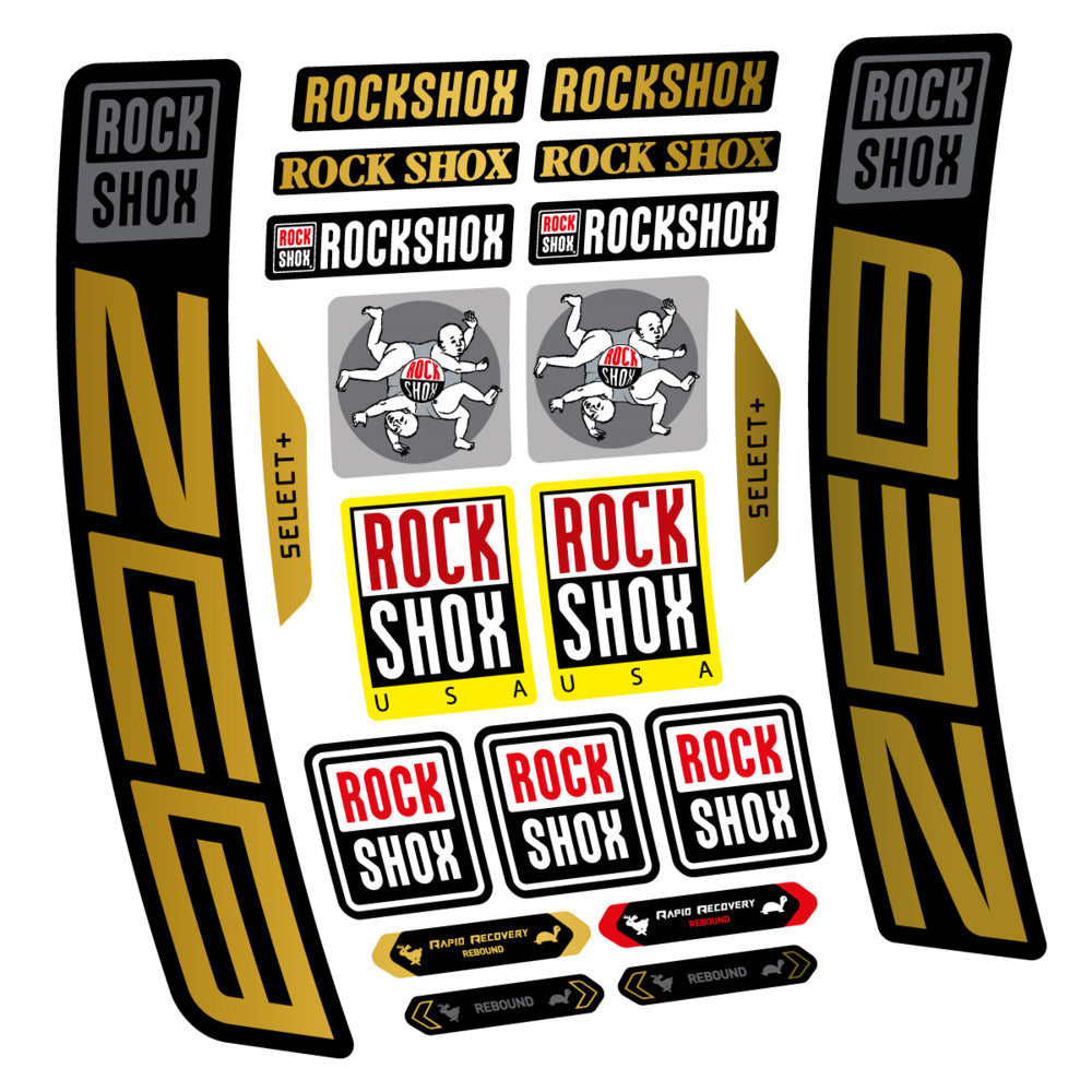 Stickers RockShox ZEB Select 2027 compatibles - Autocollants fourche VTT