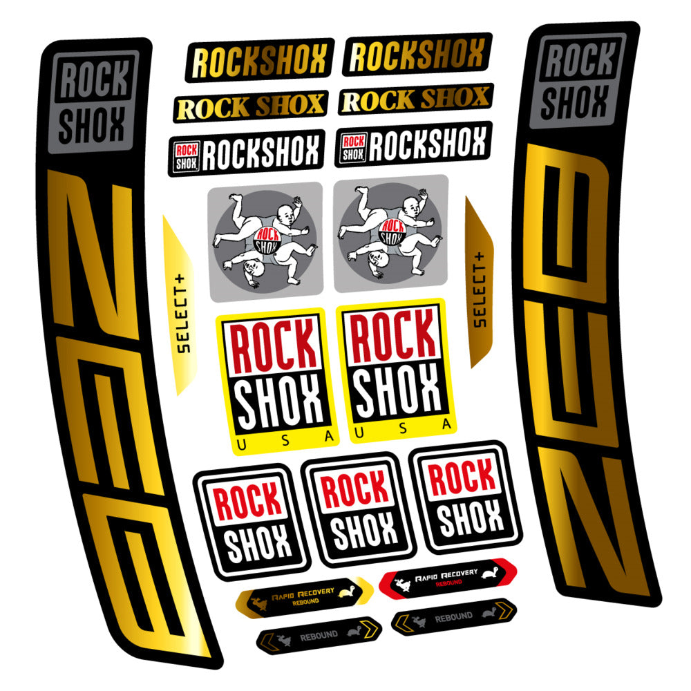 Stickers RockShox ZEB Select 2027 compatibles - Autocollants fourche VTT