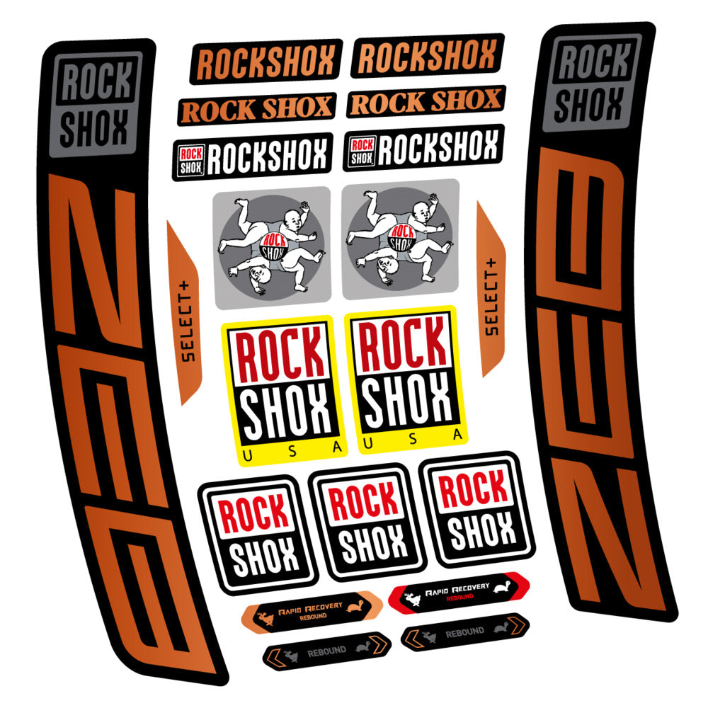Stickers RockShox ZEB Select 2027 compatibles - Autocollants fourche VTT