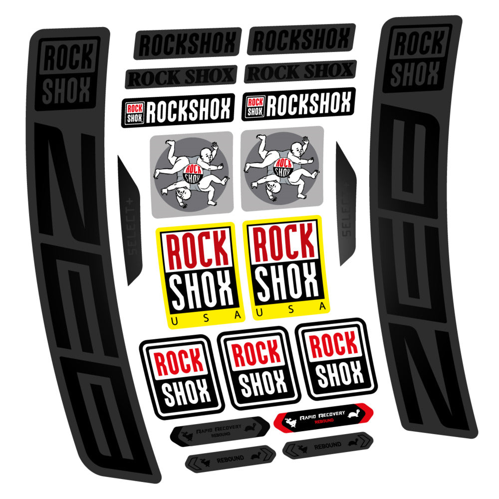 Stickers RockShox ZEB Select 2027 compatibles - Autocollants fourche VTT