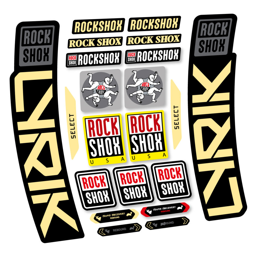 Stickers RockShox Lyrik Select 2027 compatibles - Autocollants fourche VTT