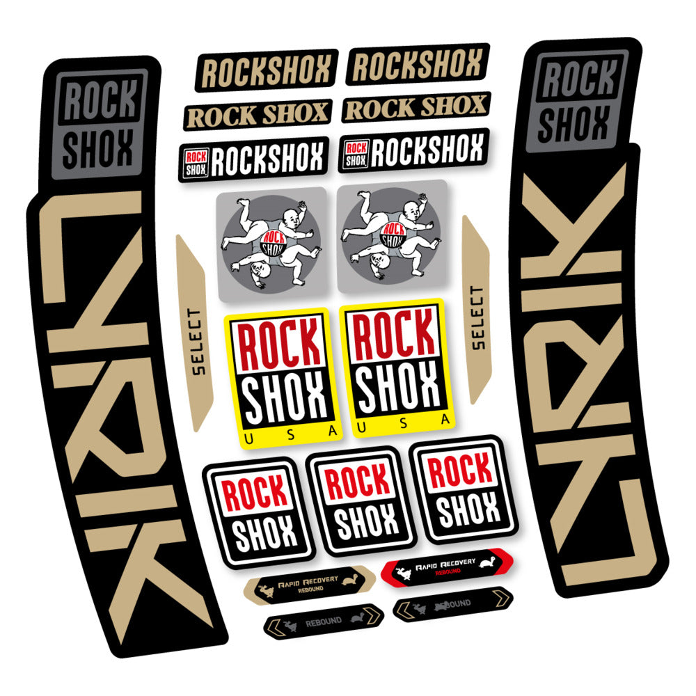 Stickers RockShox Lyrik Select 2027 compatibles - Autocollants fourche VTT