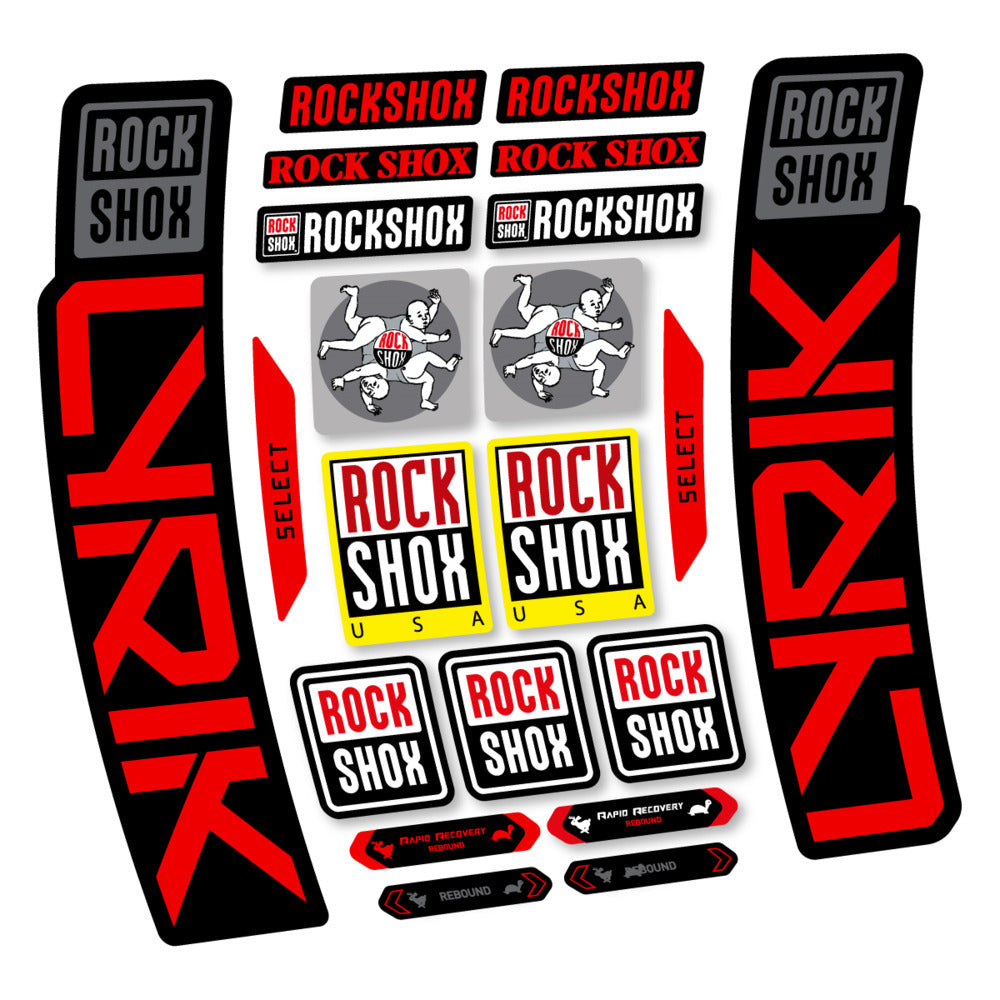 Stickers RockShox Lyrik Select 2027 compatibles - Autocollants fourche VTT