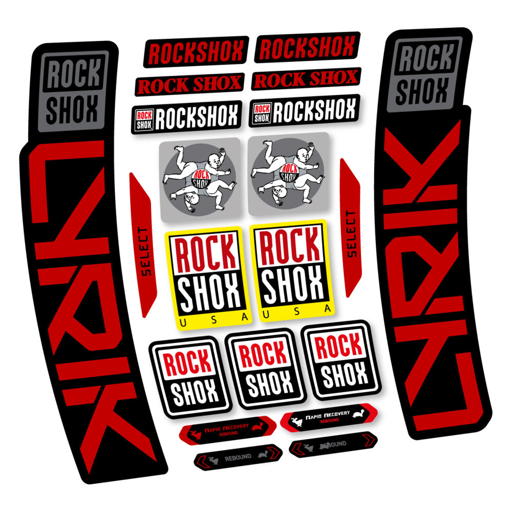 Stickers RockShox Lyrik Select 2027 compatibles - Autocollants fourche VTT