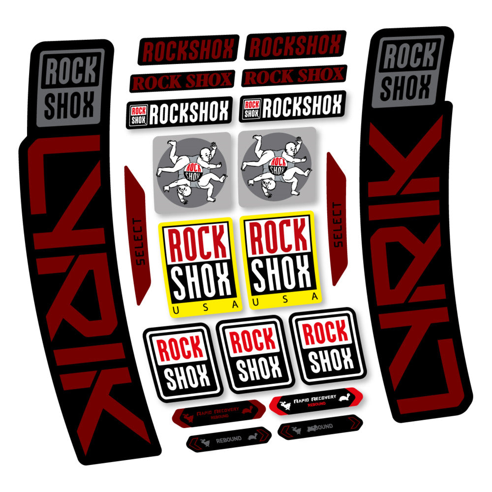 Stickers RockShox Lyrik Select 2027 compatibles - Autocollants fourche VTT