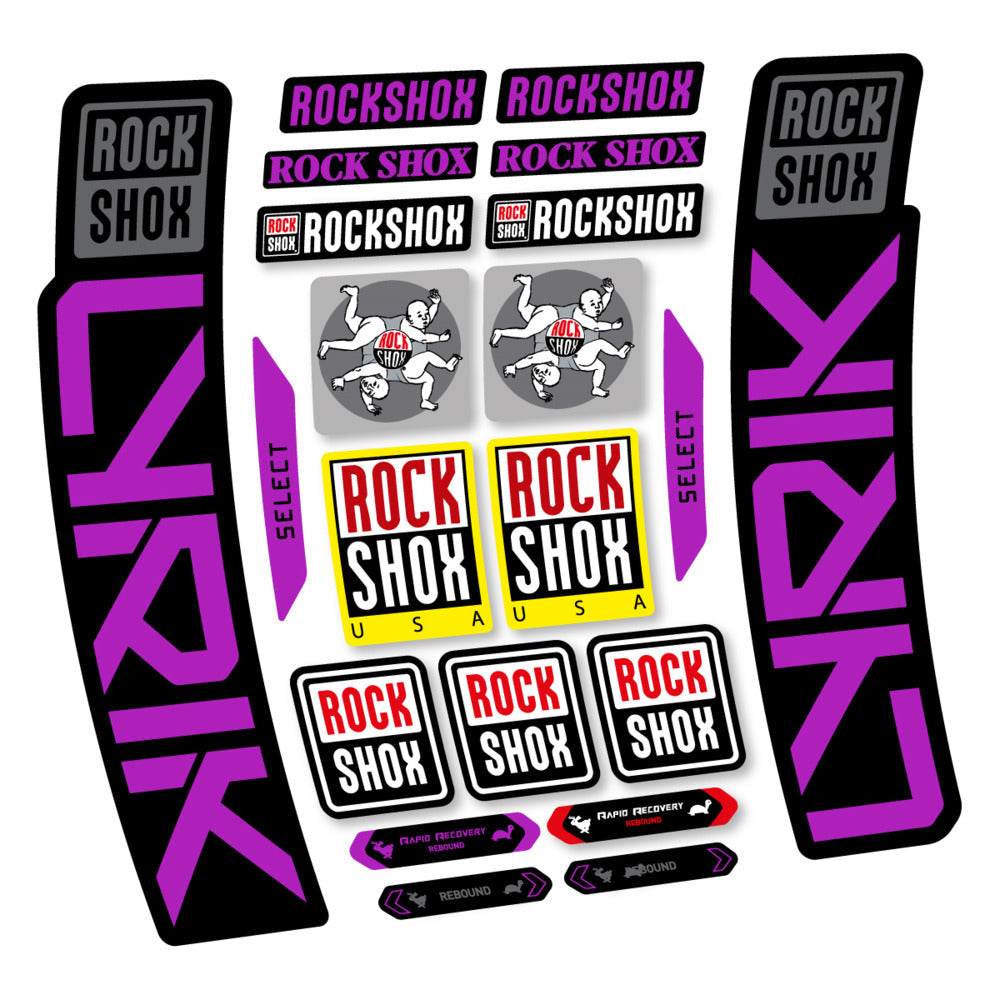 Stickers RockShox Lyrik Select 2027 compatibles - Autocollants fourche VTT