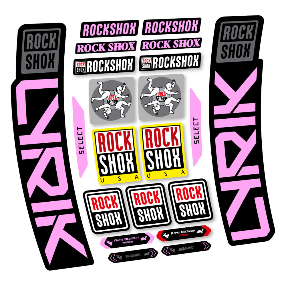 Stickers RockShox Lyrik Select 2027 compatibles - Autocollants fourche VTT
