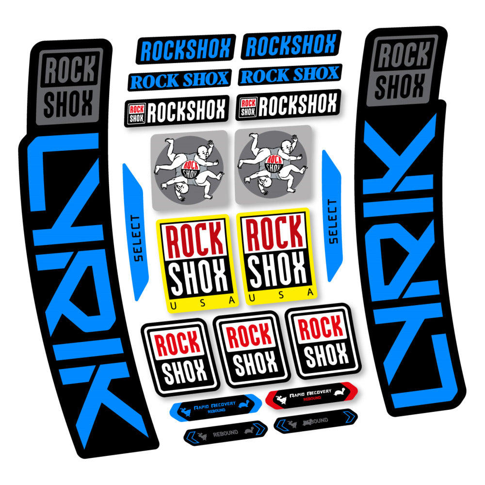 Stickers RockShox Lyrik Select 2027 compatibles - Autocollants fourche VTT
