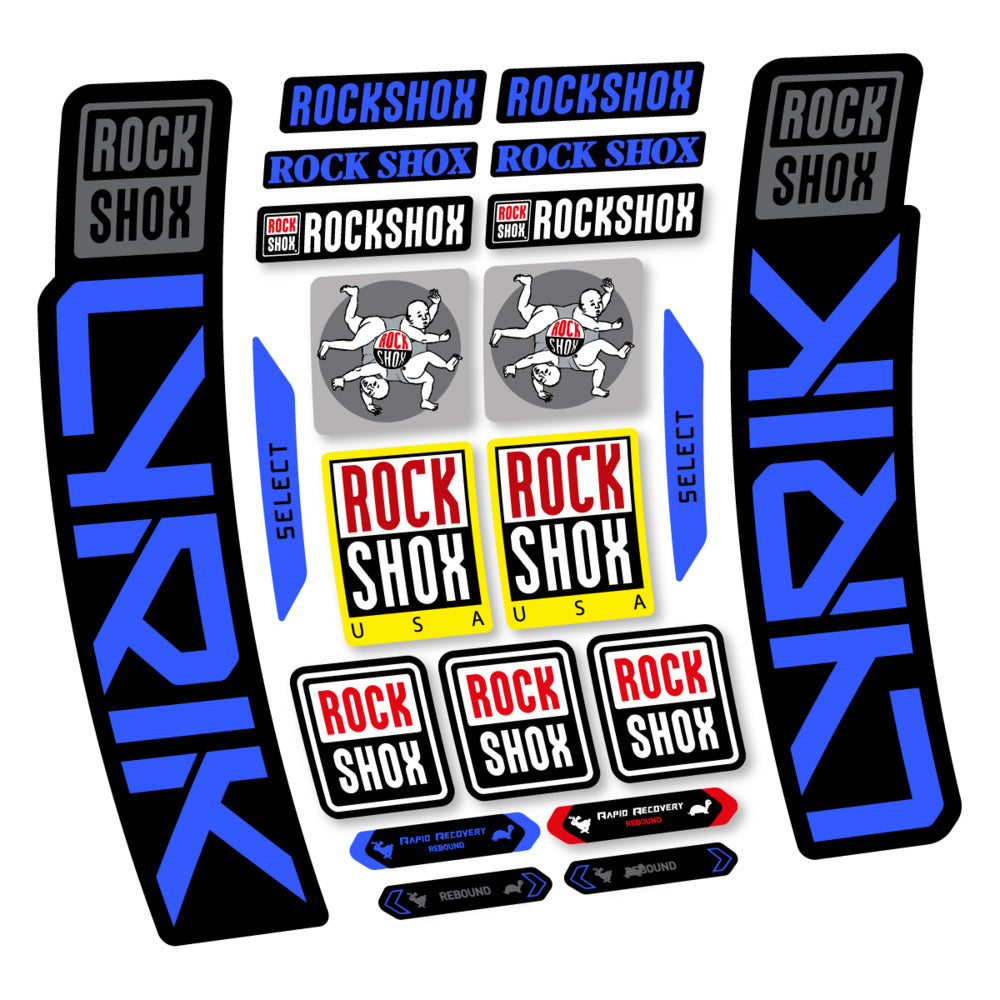 Stickers RockShox Lyrik Select 2027 compatibles - Autocollants fourche VTT