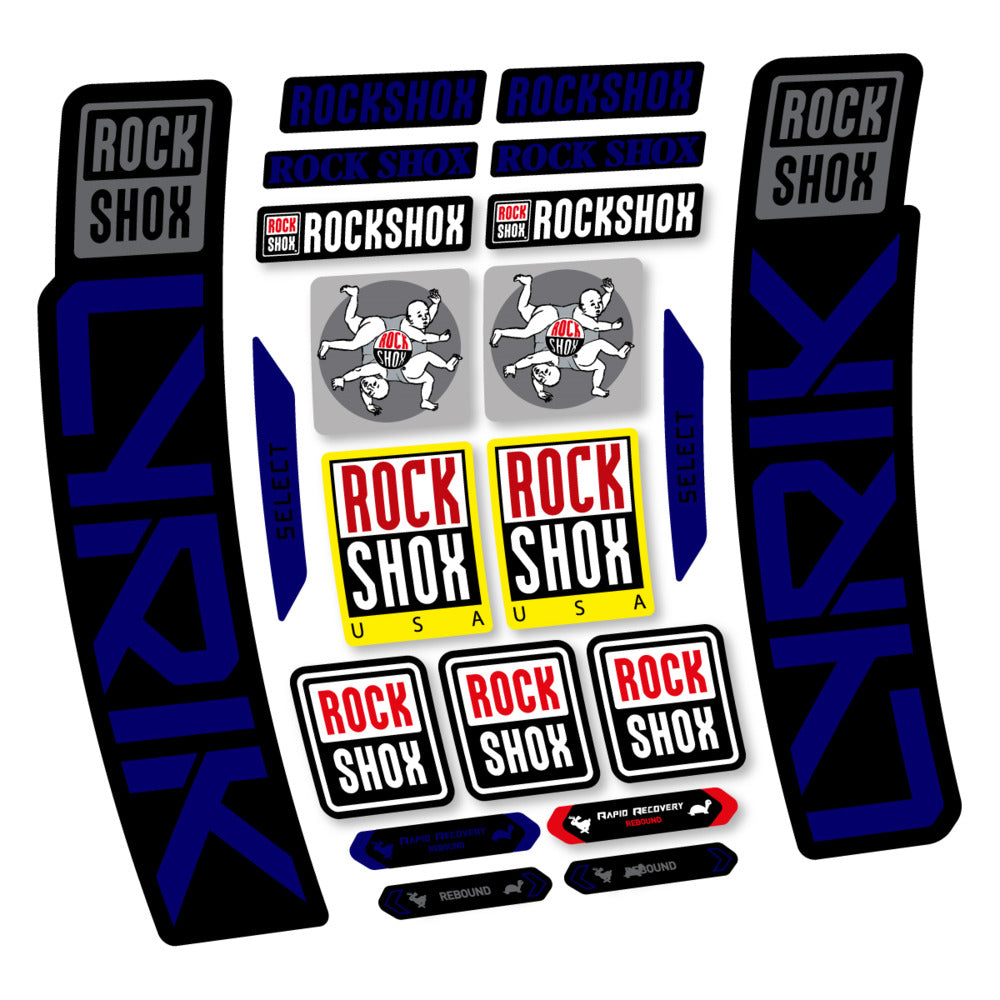 Stickers RockShox Lyrik Select 2027 compatibles - Autocollants fourche VTT