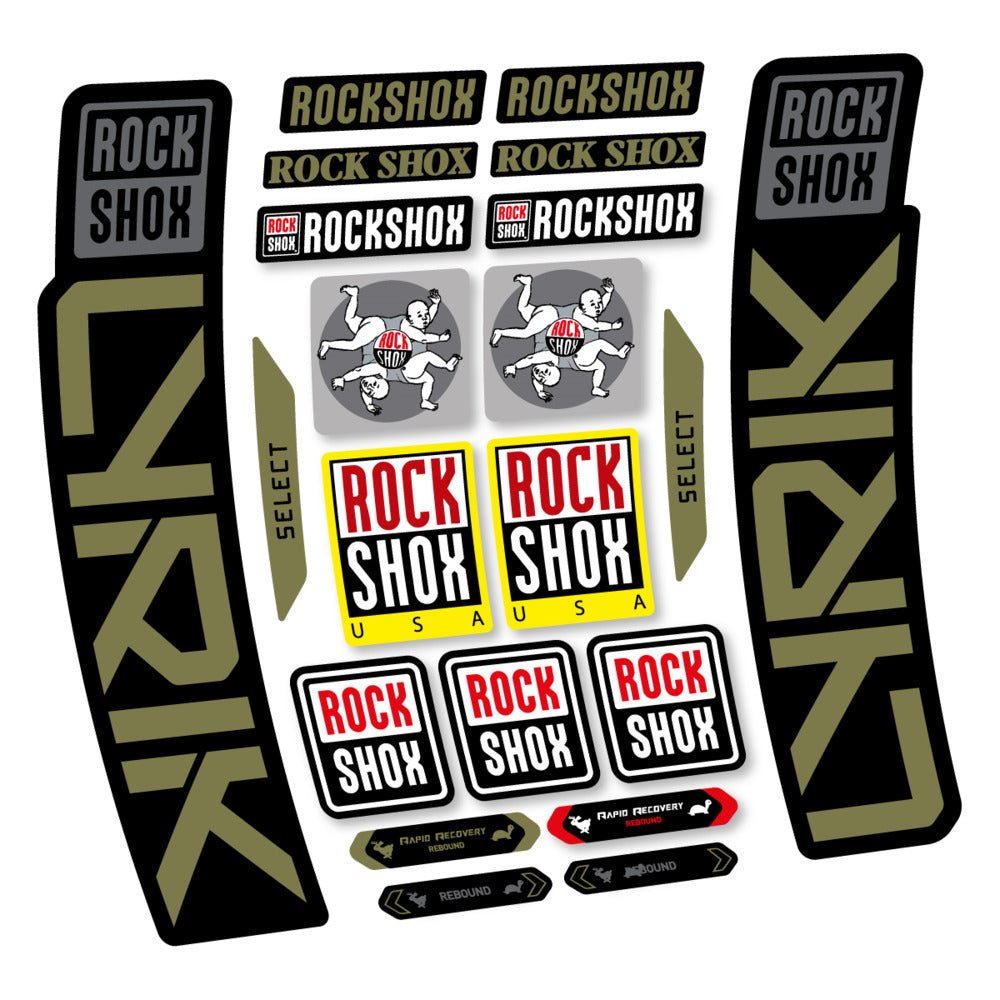 Stickers RockShox Lyrik Select 2027 compatibles - Autocollants fourche VTT