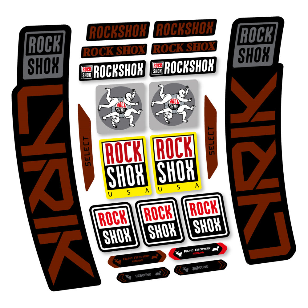 Stickers RockShox Lyrik Select 2027 compatibles - Autocollants fourche VTT