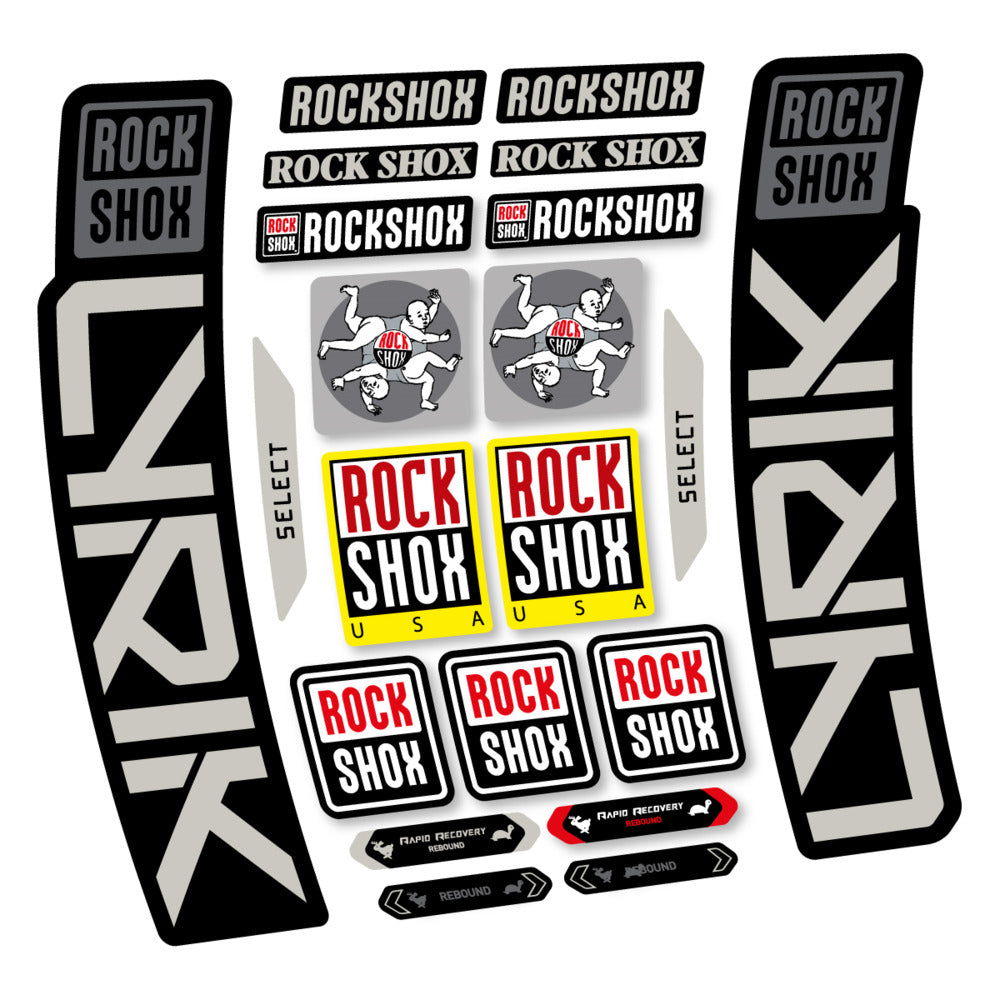 Stickers RockShox Lyrik Select 2027 compatibles - Autocollants fourche VTT