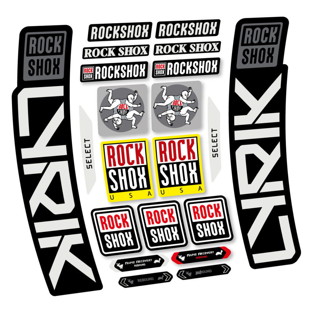 Stickers RockShox Lyrik Select 2027 compatibles - Autocollants fourche VTT