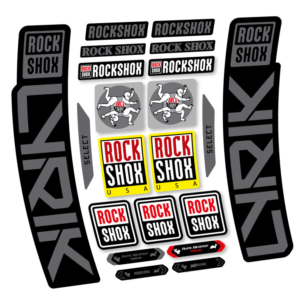 Stickers RockShox Lyrik Select 2027 compatibles - Autocollants fourche VTT