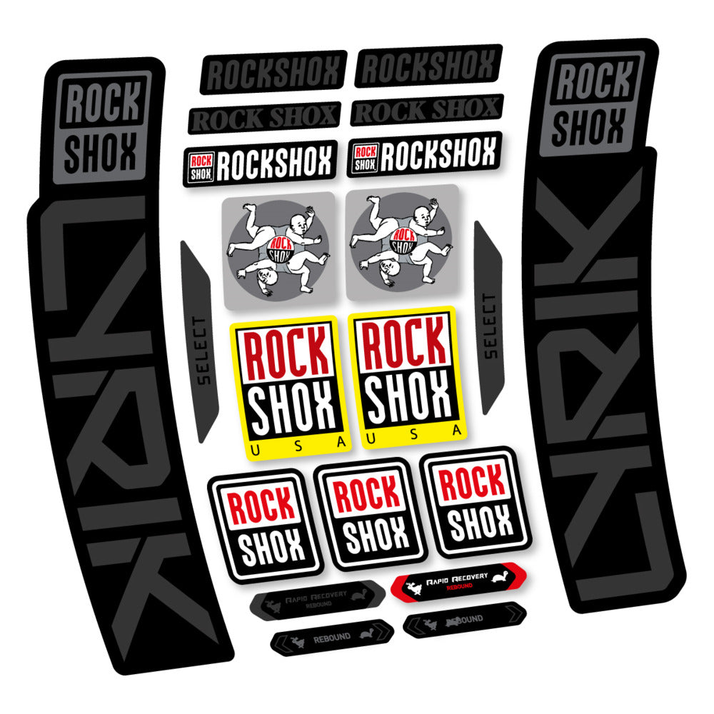 Stickers RockShox Lyrik Select 2027 compatibles - Autocollants fourche VTT