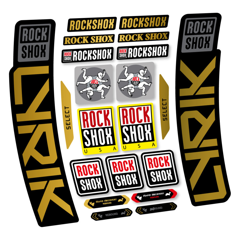 Stickers RockShox Lyrik Select 2027 compatibles - Autocollants fourche VTT