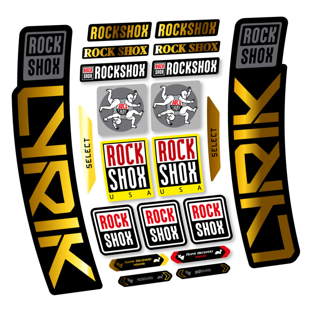 Stickers RockShox Lyrik Select 2027 compatibles - Autocollants fourche VTT